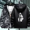 Männer Jacken NEUE Strewear Graffiti Gedruckt Mode Reversible Männliche gott Jacke Männer Dünne Kapuzen Jacken Windjacken Kleidung Plus Größe T231005