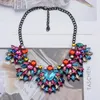 Choker 2023 Trend Dark Bunte Kristall Strass Große Kragen Aussage Halskette Für Frauen Vintage-Schmuck