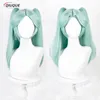 Cosplay Wigs Anime Edgerunners Rebecca Cosplay Wig 2 Styles Cyan Heat Resistant Synthetic Hair Halloween Party Wigs Wig Cap 231005