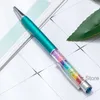 vendita all'ingrosso Penna a sfera in metallo cristallo Arcobaleno Studente Scrittura Penne a sfera con diamanti Regalo Forniture per ufficio scolastico Logo personalizzabile TH1099