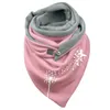 Lenços moda inverno cachecol para mulheres impressão botão macio envoltório casual xales quentes foulard pescoço bandana echarpe 230928