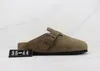 Hommes Designer Cuir Pantoufles Femmes Été Cork Pantoufles Plates Mode Sandales De Plage Chaussures Casual Sabots Taille35-44 Avec Boîte