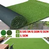 装飾的な花の花輪緑の人工草床マット合成景観芝生の庭のカーペット遊び場diy造園ga286a