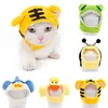 Abbigliamento per cani 1 pezzo Cappello per animali domestici Copricapo simpatico cartone animato Costume cosplay Accessori a forma di animali adatti per gatti di piccola taglia 230928