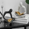 Decorative Objects Figurines Home Decor Abstract People Sculptures Office Table Bookshelf Ornaments Interior Room Accessories Resin Crafts 230928