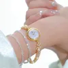 Montres-bracelets de luxe diamant bracelet petite montre en or style japonais élégant bracelet à quartz pour fille horloge cadeau montre femme