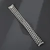 Watch Bands 13mm 17mm 20mm 21mm Solid Stainless Steel Jubilee Curved End Strap Band Fit For221a