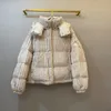 Зимние женские пальто, модные теплые куртки, парка, повседневное женское вельветовое пальто с буквенным принтом, гибкая верхняя одежда высокого качества