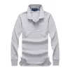 2023 Poloshirt Solid Camicia da uomo Camicie di lusso piccolo cavallo Manica lunga da uomo Basic Top in cotone Polo per ragazzi Designer di marca Pol1846