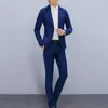 Abiti da uomo Pantaloni slim fit da uomo Set elegante abito in 2 pezzi con risvolto per abiti da lavoro primaverili autunnali