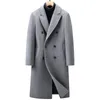 Mélanges de laine pour hommes arrivée vestes d'hiver mode style long manteau en laine décontracté laine trench-coat hommes robe veste hommes taille M-4XL 231006