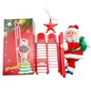 Decorações de Natal Enfeite de Natal Decoração Escada de Escalada Elétrica Música Papai Noel para Casa Árvore de Natal Pendurada Decoração Ano Presente 231005