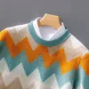 Pulls pour hommes 100 laine mérinos pull doux pull à rayures contrastées contraste décontracté pull à tricoter épaissi automne hiver haut ample 231005