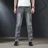 Brand Quality Mens Jeans Dark Grey Color Denim Cotton Ripped For Men Fashion Designer Biker Jean Size 28-40 Men's286c