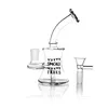 New Arrival 6.5-Inch Bent Mini Hookah Bong: Small Clear Glass Water Pipe with Unique Design