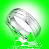 Anillos de racimo BAECYT 2023 Pareja simple Titanio Acero Boda Zirconia Mujeres Joyería para hombres Aniversario Matrimonio Regalo de moda