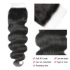 Synthetische pruiken Alibele 5x5 HD Vetersluiting Met bundels Braziliaanse Body Wave 1032 inch Lang haar 4x4 231006