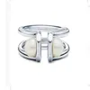 Steine Ring Perle handgemachter Schmuck Gold Halskette Set Diamant Kreuz Anhänger Armband Blume Diamant Designer Frauen Paar Mode W2756
