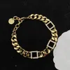 Collier et bracelet de chaîne de créateur de vente chaude pour femmes et filles, lien délicat, trombone, bijoux ras du cou pour cadeaux de noël, nouvelle mode