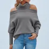 Women's Sweaters Sweater Woman 2023 Autumn/winter Solid Color Sexy Shoulders Leakage Halter Long Sleeve Women Drop MMYG2308