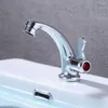 Rubinetti per lavandino del bagno Rubinetto da cucina in lega di zinco Depuratore d'acqua Rubinetto con foro a leva singola Lavelli per lavabo freddi Bagno