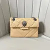 Designer Kurt Geiger Borsa Kensington in pelle a forma di cuore London Borsa a tracolla Fahison da donna Borsa di lusso con patta a catena arcobaleno