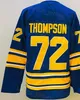 Hockey rétro inversé 25 Owen Power Jersey Man 72 Tage Thompson 89 Alex Tuch 26 Rasmus Dahlin 53 Jeff Skinner 21 Kyle Okposo Winter Classic 50e anniversaire