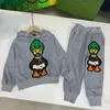 Designer de bebê meninos meninas conjuntos de roupas custo com capuz hoodies crianças menino roupas novas crianças do bebê meninas crianças conjunto de roupas infantis