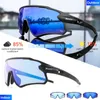 Utomhusglasögon SCVCN Red Bule P Ochromiska solglasögon MTB Väg cykelglasögon Män kvinnor Sport Running Goggles UV400 Bike Bicycle 231005