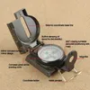 Utomhusgadgets Portable Compass Militär Camping Folding Green Handing Survival Trip Precision Navigation Expedition Tool 231006