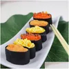 Flores decorativas Guirnaldas Alimentos artificiales PVC Simación Modelo de sushi japonés Cocina falsa Catering Accesorios de exhibición Entrega de gotas Inicio G Dhbza