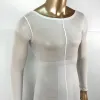 professional body suit for vacuum massage seamless bodysuit white color size optional ZZ