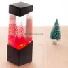 Bordslampor Dropship LED Jellyfish Night Light Tank Aquarium Style Lamp Sensory Autism Lava Lamp Led Desk Lamp Home Dcor USB Power YQ231006