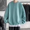 Men's Hoodies Mens Solid Color Sweatshirts Loose Crew Neck Sportswear Tracksuits Harajuku Oversize Leisure Basic Pullovers Sudaderas