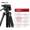 Tripods KINGJOY Camera Tripod Profesional Video Stand For All Digital SLR DSLR Holder Travel Mobile Flexible Bracket VT880 231006