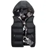 Gilets pour hommes Hommes Femme Enfant Gilets À Capuchon Deux Côtés Camouflage Chaud Mâle Gilet Veste D'hiver Vêtements D'extérieur Sans Manches Femme Manteau 231005