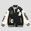 Herrjackor Autumn Bomber Jacket Kvinnor överdimensionerade Harajuku Fashion Baseball Coat Jacket Fe Y2K Street Spring Varsity Outwear Patchworkl231006