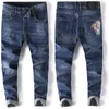 Jeans masculinos designer jeans primavera e verão novo bonito contra gado calças masculinas 6cnx kzl0