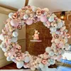 Inne imprezy imprezowe 80-180 cm okrągły balon łuk uchwyt łuk Bow Balon Circle Wreath Balon Stand Wedding Birthday Party Decor Baby Shower Tło 231005