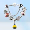 16-21CM European charm bracelet sweet mouse charm beads 925 silver chain for kids DIY Jewelry Accessories with gift box5006344