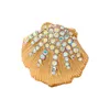 Designer Luxus Brosche Neue Shell Brosche Licht Luxus Damen Mode Strass Anzug Mantel Pin Marine Kreatur Brustblume