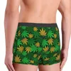 Underpants Leaf Men Underwear Plants Nature Boxer Briefs Shorts Panties Novelty Breathable For Homme Plus Size