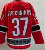 Reverse Retro Hockey 20 Sebastian Aho Jerseys Man 31 Frederik Andersen 86 Teuvo Teravainen 37 Andrei Svechnikov 25e anniversaire pour les fans de sport Équipe de broderie