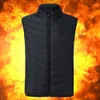 Homme veste chauffante gilet hiver zones chauffées Usb alimenté vêtements femme vêtements chauds chasse Ski