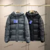 Xinxinbuy Men Designer Coat Down Jacket Metal Triangle pra Label Long Sleeve Women Gray Black Brown S-3XL