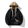 Herren Jacken Herbst Winter Männer Mäntel Mit Kapuze Street Hip Hop Designer Lose Beiläufige Cargo Jacke Outwear