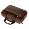 Aktentaschen Männer Echtes Leder Handtaschen Casual Leder Laptop Taschen Männlichen Geschäfts Reise Messenger Taschen herren Umhängetasche Umhängetasche 011323H