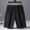 Pantalones cortos para hombre 95% algodón de gran tamaño 6XL 7XL 8XL playa de alta calidad para verano 2023 pantalones negros informales de marca clásica para hombre
