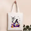 Borsa di design Halloween Tote Bag 15 '' Trick Or Treat Bag Borse di tela Halloween riutilizzabile grande sacchetto di drogheria di Halloween per bambini