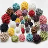 ヘアアクセサリー12pcs/lot trendy人工花アクセサリーファブリック花柄の雌しべbud diyクラフトドレス服用の手作り